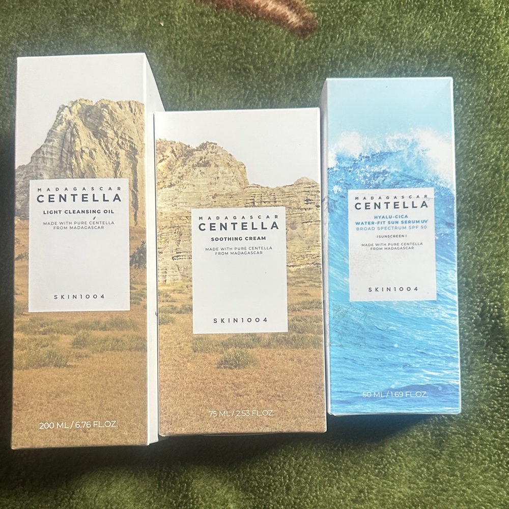 *BRAND NEW* Centella light cleansing oil, soothing cream and water-fit sun serum